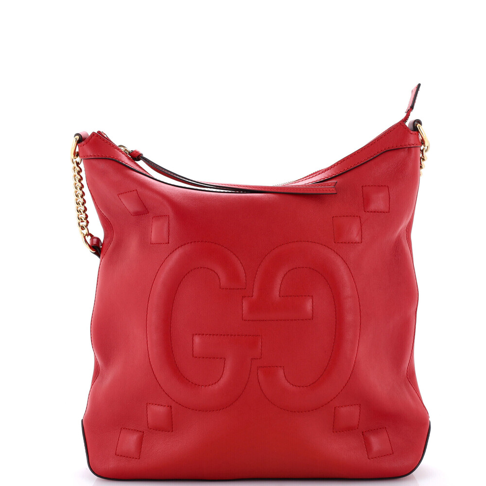 Gucci Medium Apollo Hobo GG Embossed Calfskin